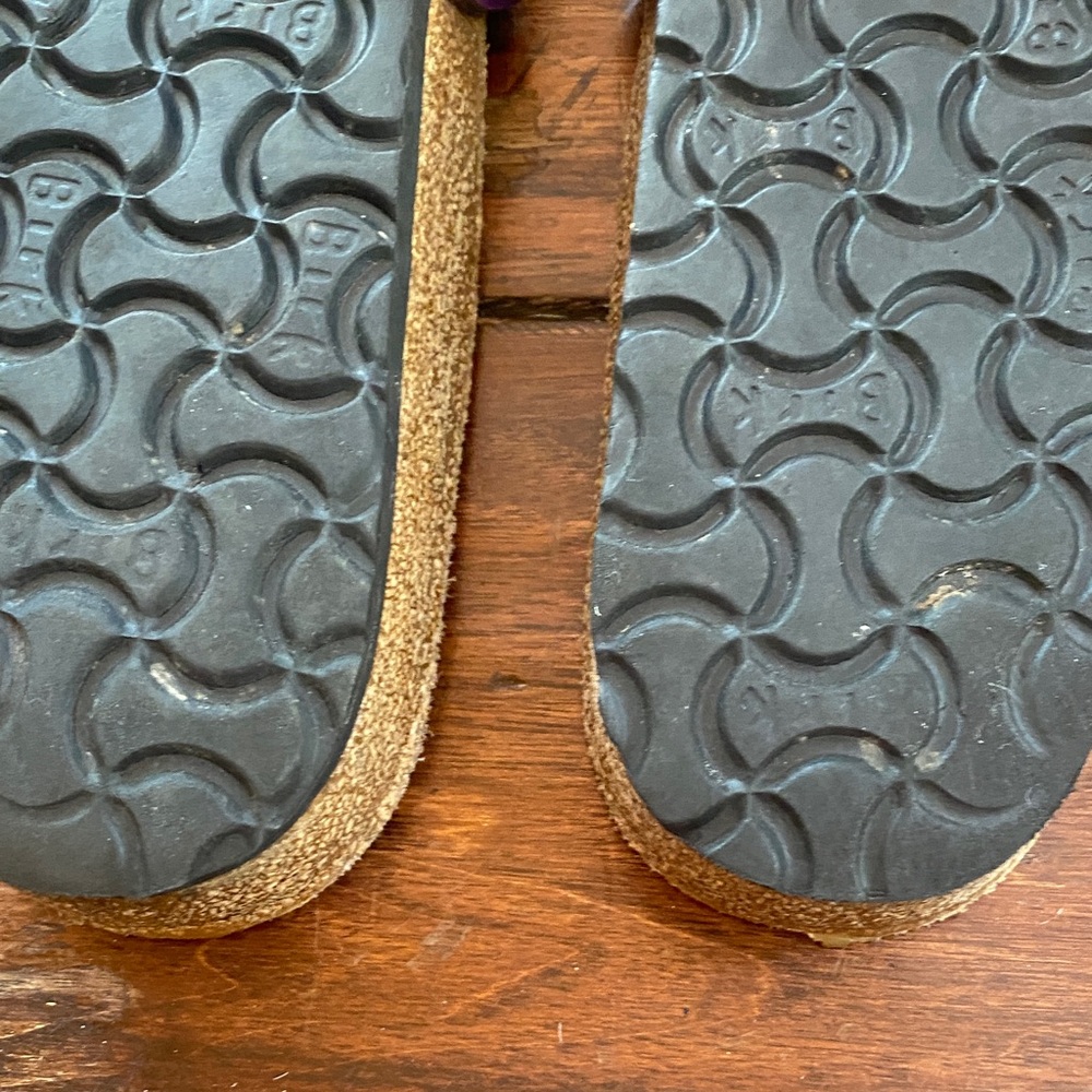 Birkenstock Glossy Plum Double Strap Sandals size 39 - Picture 3 of 5